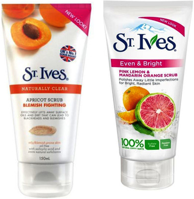

St. Ives Naturally Clear Apricot and Even & Bright Scrub(300 ml)