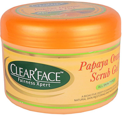 

Clear Face Papaya Orange Scrub Gel Scrub(500 g)