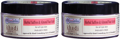 

Khadi Rishikesh Herbal Saffron & Almond -Pack of 2 Face Scrub Each Scrub(50 g)