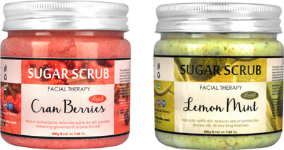 

Luster Cranberries & Lemon Mint Sugar (Combo) Scrub(400 g)