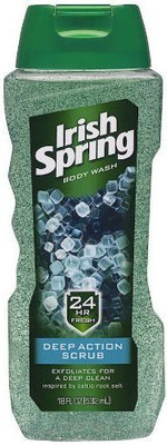 

Irish Spring deep action scrub, body wash, 18oz (fl) container (pack of 2) Scrub(540 ml)
