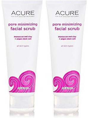 

Acure Organics Pore Minimizing Facial Scrub Exfoliator With Moroccan Red Clay Scrub(118 ml)