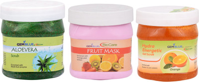 

Biocare Gel with pack of 3 flavor Scrub(500 ml)