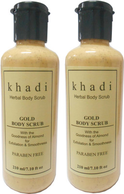 

Khadi Herbal Gold Bodyscrub (Paraben Free ) Scrub(420 ml)
