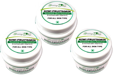 

Glowing Buzz Pack of 3 Kiwi Fruitamin Youthful Skin Polisher Scrub(50 g)