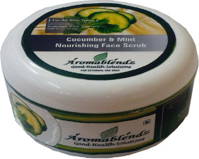 

Aromablendz Cucumber & Mint Nourshing Face Scrub(150 g)