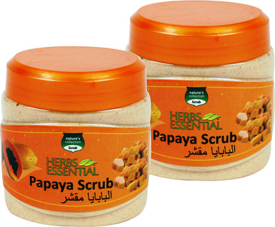 

Herbs Essential Papaya (Pack of 2) Scrub(1000 g)