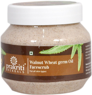 

Prakriti Herbals Walnut Wheat Germ Face Scrub(250 g)