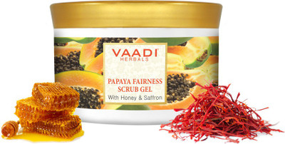

Vaadi Herbals Papaya Fairness Scrub Gel With Honey & Saffron Scrub(500 g)