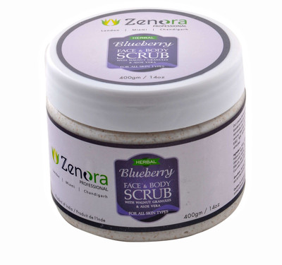 

Zenora Blueberry Face & Body Scrub(400 g)