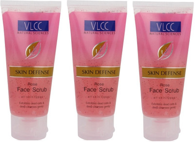

VLCC Natural Sciences Rose Face Scrub - Pack of 3 Scrub(150 g)