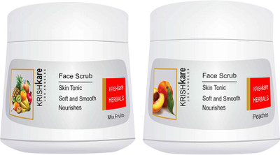 

Krishkare Mix fruits and Peaches Combo Scrub(400 g)