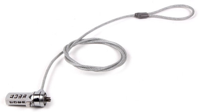 

iConnect World Lock Security Cable For Notebook & Laptop 2 Years Warranty B00YSAYE0K_3(Silver)