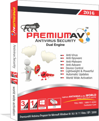 

PremiumAV Anti-virus 3 User 1 Year(CD/DVD)