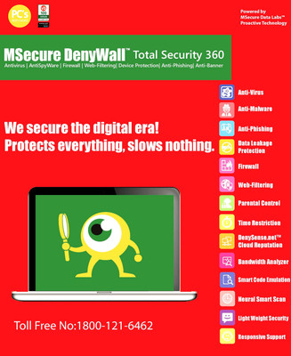 Msecure Total Security 3 User 1.5 Years(CD/DVD)