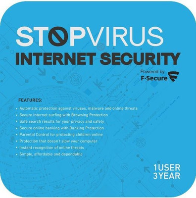 F-Secure Internet Security 1 User 3 Years(CD/DVD)