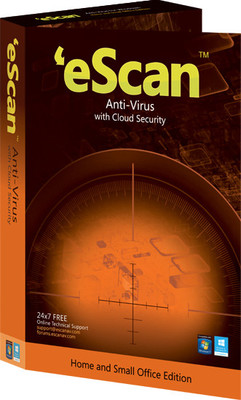 eScan Anti Virus with Cloud Security 2 PC 1 Year(Voucher)