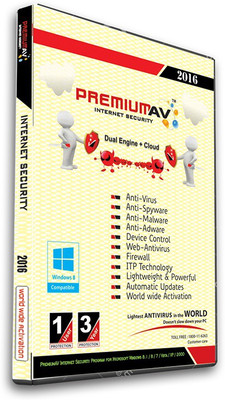 

PremiumAV Internet Security 1 User 1 Year(CD/DVD)
