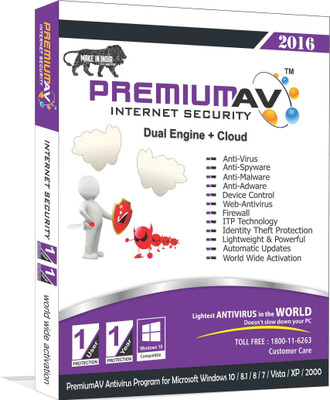 

PremiumAV Internet Security 1 User 1 Year(CD/DVD)