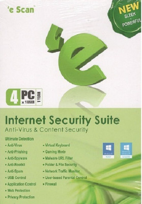 

eScan Internet Security 4 PC 1 Year