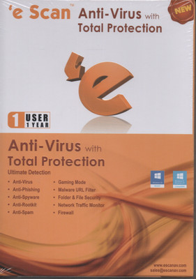 

ESCAN Anti-virus 1 User 1 Year(CD/DVD)