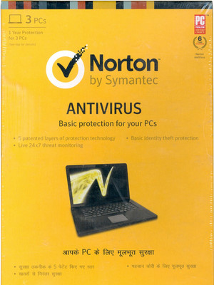 Norton AntiVirus 3 PC 1 Year(Voucher)