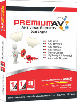 PremiumAV Anti-virus 1.0 User 1 Year(CD/DVD)