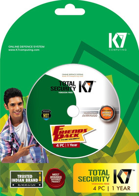 

K7 Total Security 4 PC 1 Year(CD/DVD)