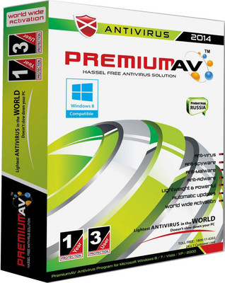 

PremiumAV Anti Virus 2014 3 PC 1 Year (Full Version)(CD/DVD)