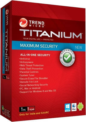 Titanium Maximum Security 1 User 1 Year(Voucher)