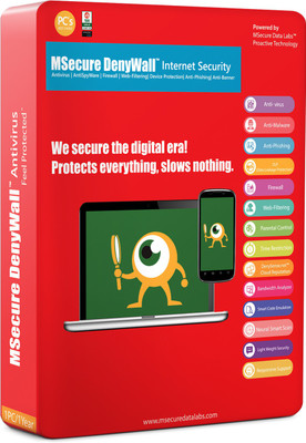 Msecure Internet Security 1 User 1 Year(CD/DVD)