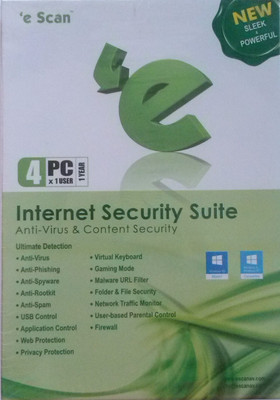 ESCAN Internet Security 4 User 1 Year(CD/DVD)