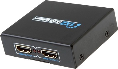 

MX HDMI SPILITTER 1 x 2 (HDMI 1 INPUT TO 2 OUTPUTS) w/ 1080p Support (V2.0) Media Streaming Device(Black)