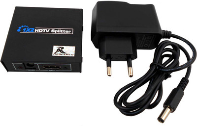 

Redeemer 2 Port Hdmi Splitter Media Streaming Device(Black)