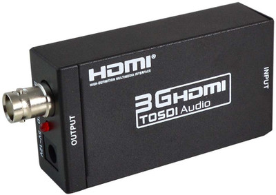 

Axcess HDMI to HDMI to SD-SDI/HD-SDI/3G-SDI Adapter Support 720p1080p Media Streaming Device(Black)