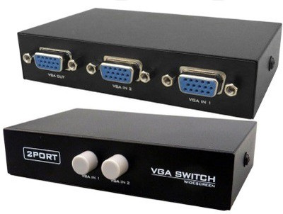 

Q3 VGA 2 Port Switch Media Streaming Device(Black)