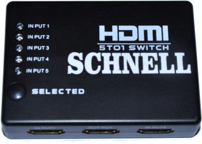 

Schnell Hdmi 5x1 Switch Media Streaming Device(Black)