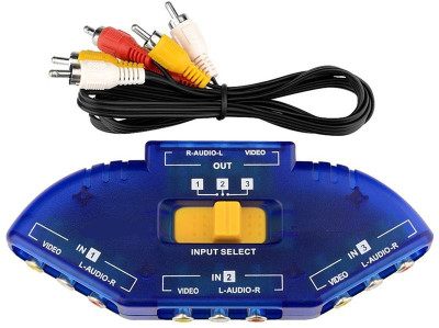 

Finger's 3-Input 1-Output TV Switch Box Media Streaming Device(Blue)