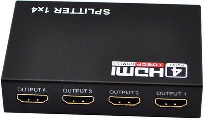 

ROQ 1x4 HDMI Splitter Media Streaming Device(Black)