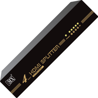 

MX HDMI SPILITTER 1 x 4 (HDMI 1 INPUT TO 4 OUTPUTS) with 1080P Support Media Streaming Device(Multicolor)