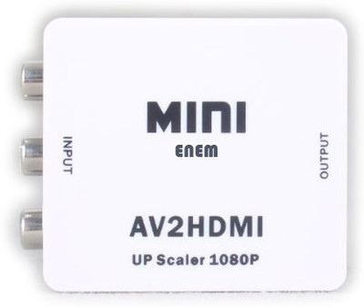 

Enem AV to HDMI Converter Mini Media Streaming Device(White)