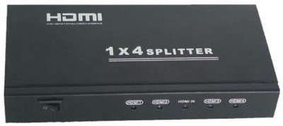

Microware 4 Port (1 x 4) HDMI Splitter Switch Amplify V1.4 1080P 3D Video Audio STB HDTV HDCP PS3 DVD - with 3D support Media Streaming Device(Black)