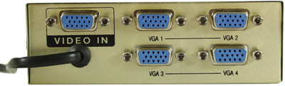 Smart Pro 4 Port VGA Splitter - 150 Mhz Media Streaming Device(Golden) available at flipkart for Rs.485