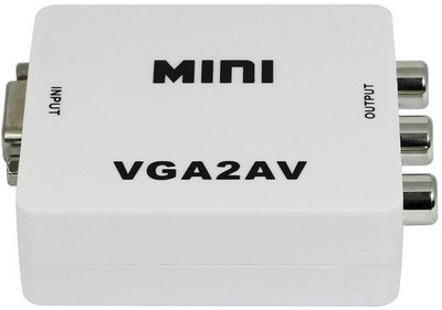 

Microware Mini VGA to AV Converter Media Streaming Device(White)