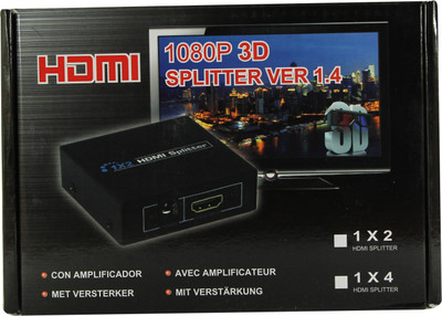 Smart Pro 2 Port HDMI Splitter Media Streaming Device(Black) available at flipkart for Rs.890