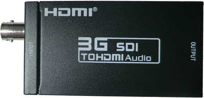 

Smart Power Real-time 3G/HD/SD SDI to HDMI Converter, high quality video converter for monitoring and brocasting system MT-SDI-H01 Media Streaming Device(Black)
