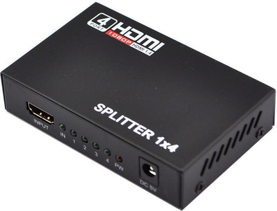 

RoQ 1x4 HDMI Splitter Media Device Media Streaming Device(Black)
