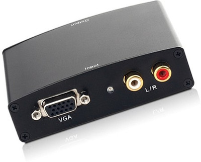 

Laprite VGA TO HDMI Converter( with audio ) Media Streaming Device(Black)