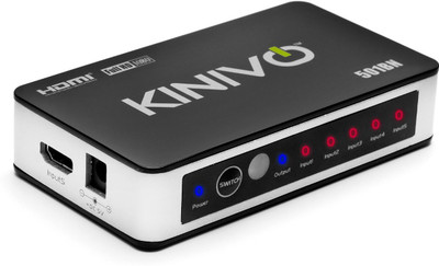 Kinivo 501BN 5 x1 High Speed HDMI Switch Media Streaming Device(Black,Silver)