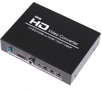 

Enem PAL to NTSC Video System Convertor Full HD With HDMI Output Media Streaming Device(Black)